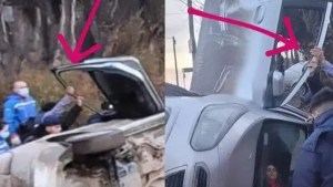 Natalia y Osvaldo, el encuentro más esperado en Cipolletti: él la salvó y ella no paró hasta hallarlo