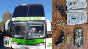 El operativo fue realizado por Gendarmería en el ingreso a Mendoza. Foto: Gentileza.