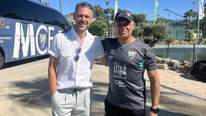 Martín Demichelis sorprendió con su visita a un club de España y los hinchas pidieron que sea su DT