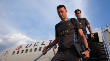 Lionel Scaloni dirigirá la última práctica en Nueva Jersey antes de enfrentar a Chile. Foto: @Argentina. 