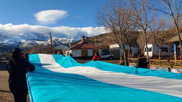 La bandera más larga de argentina está en Neuquén (Foto: gentileza Nicolás Fuentes)