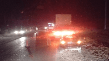 El fuerte impacto fue entre un auto y un camión. Foto: gentileza Chañar Digital