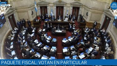 Paquete fiscal: algunos títulos fueron aprobados pero sufrieron cambios. Foto: Captura Senado 