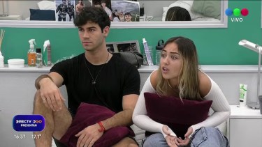 Nicolás y Florencia están en la placa de Gran Hermano de este domingo.-