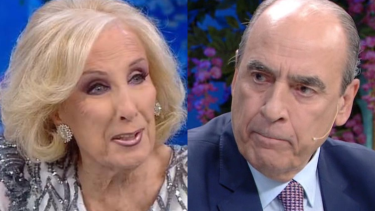 Mirtha Legrand incomodó a Guillermo Francos en su "mesaza". Foto Captura.