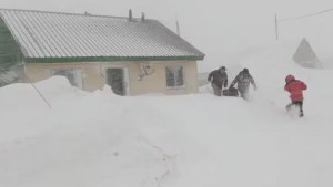 Murió un hombre de hipotermia en Santa Cruz durante el temporal de nieve