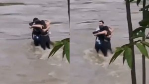 Video| Murieron tras quedar atrapados en la crecida de un río en Italia: testigos grabaron el último abrazo