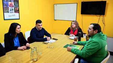 Reunión de la mesa de la Función Pública con ATE y UPCN. Foto: Marcelo Ochoa