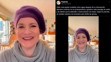 Lucía Galán reapareció en redes, tras haber sido intervenidad quirúrgicamente. 