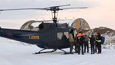 Las autoridades rescataron a cuatro hombres atrapados por la nieve en una estancia de Santa Cruz. Crédito La Opinión Austral.