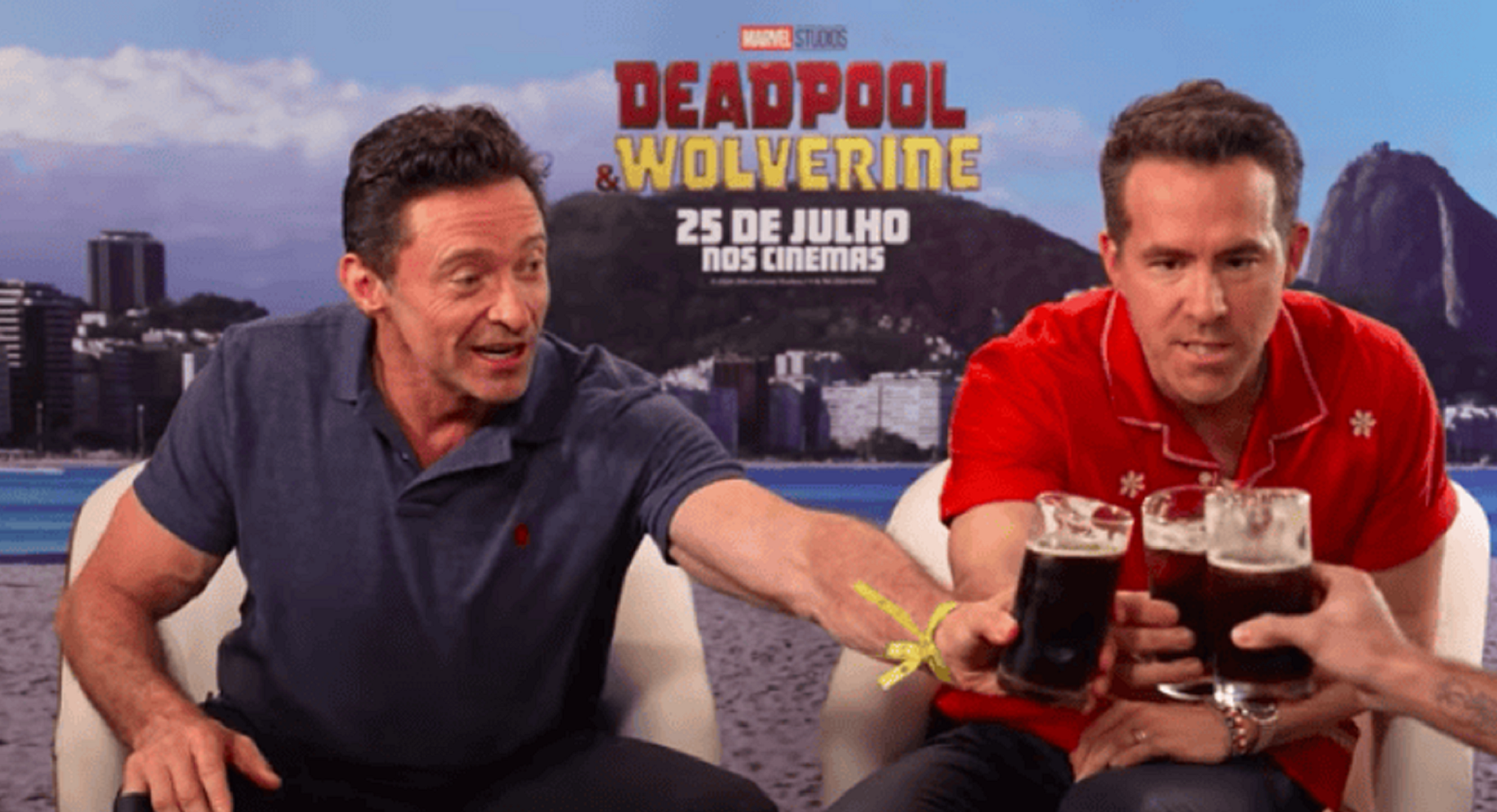 Ryan Reynolds y Hugh Jackman probaron el fernet con Grego Rossello: el ...