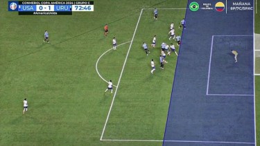 A simple vista, Olivera estaba adelantado pero el VAR convalidó el gol.
