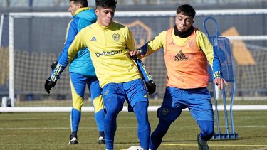 Brian Aguirre podría debutar en Boca para la Sudamericana.