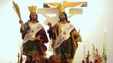 San Abdón y San Senén fueron ejecutados por decapitación. 