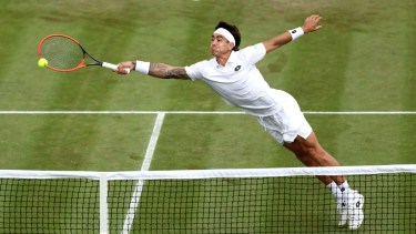 Francisco Comesaña eliminó a Andrey Rublev en Wimbledon. 