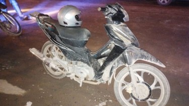 Esta es la moto que fue incautada por parte de la Policía de Río Negro y que tenía pedido de secuestro.  
