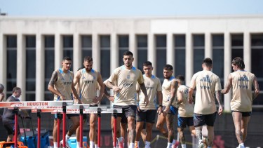 La Selección Argentina se prepara para enfrentar a Canadá. Foto: @Argentina.