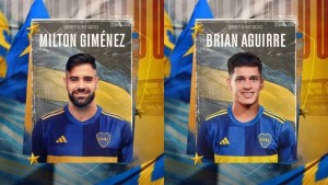 Boca anunció a Brian Aguirre y Milton Giménez: mirá cómo fue la presentación