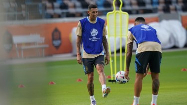 Ángel Di María se perfila para ser titular ante Canadá. Foto: @Argentina.