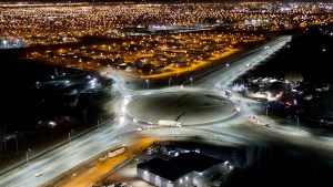 Inauguraron la obra para iluminar el acceso al Tercer Puente de Cipolletti