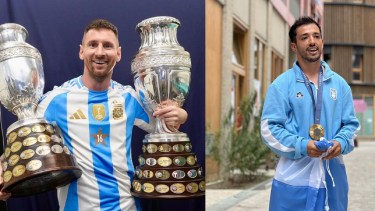 Lionel Messi felicitó a Maligno Torres.