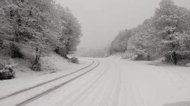 Hubo un corte en Ruta 40. Se mantiene la alerta meteorológica. Foto: Gentileza 