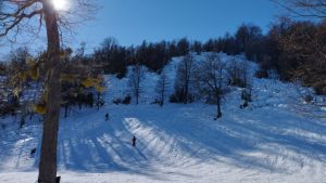 El parque de nieve mapuche Arroyo Partido, en la ruta 40, cerca de San Martín de los Andes