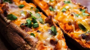 Fácil, rápido y rico: batatas rellenas