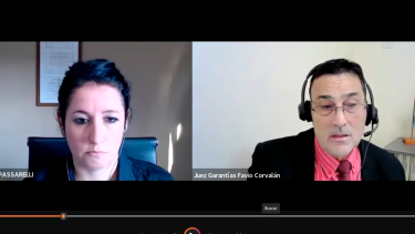 El juez de garantías Favio Corvalán de San Antonio Oeste tomó la polémica decisión en la audiencia de este martes. (captura de video)