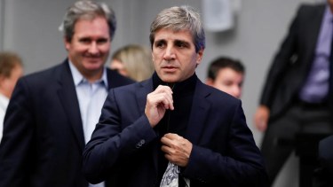 Luis Caputo, ministro de Economía. Foto: archivo.