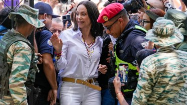 La líder opositora María Corina Machado. (Foto de AP)