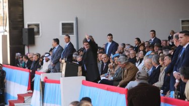 El presidente Javier Milei brindó un discurso en la Rural que dejó en parte conforme a la Mesa de Enlace. Foto Gentileza La Nación