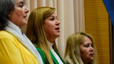 La vicegobernadora de Neuquén, Gloria Ruiz. Foto: Cecilia Maletti.