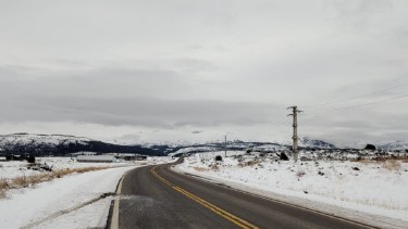 Recomiendan circular con precaución en los pasos fronterizos de Argentina y Chile. Foto: gentileza Vialidad Nacional.-