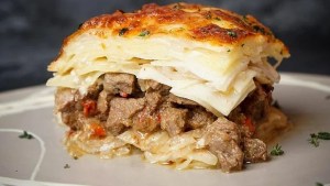 Tomá nota de este sabroso y abundante pastel de papas