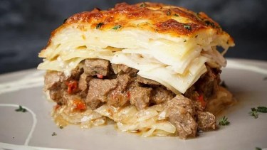 Tomá nota de este sabroso y abundante pastel de papas