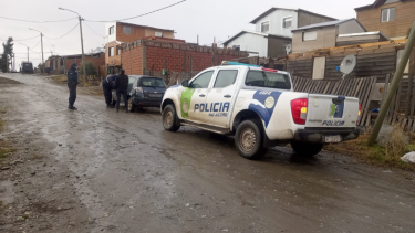El auto tenía un pedido de secuestro en Viedma. Foto; gentileza