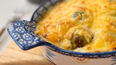 Te van a encantar estos repollitos de bruselas gratinados