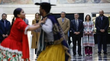 En Concepción, el gobierno del Biobío agasajó al visitante neuquino /(Gobierno del Biobío)