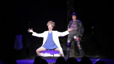 Socorro Desnuda en escena. Foto: Florencia Castello. 