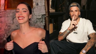 Tini y Rodrigo de Paul estuvieron juntos en el casamiento de Dybala.-