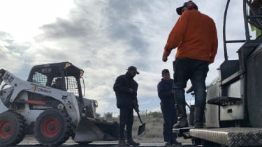 Los trabajos se realizan en la Ruta 22. Foto archivo