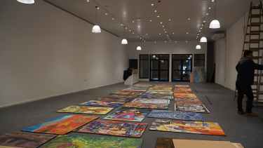 Preparativos para la inauguración. (FOTOS: Gentileza)