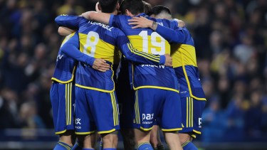 Festejo de Boca.  Boca Juniors vs Club Atletico Banfield. Partido Postergado de la Fecha 7 Liga profesional. Futbol Argentina. Primera División 31/7/2024 Fotobaires