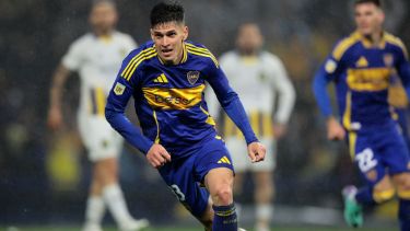 Aguirre anotó su primer gol en Boca y cerró un buen partido ante Central. (FBaires)