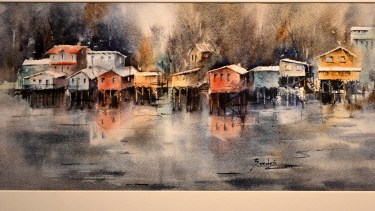 "El lugar donde vivimos como una maravilla", dijo la artista. Foto: Chino Leiva