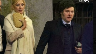 Javier Milei
y Yuyito González. Foto NA
