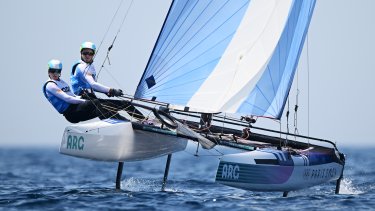 Mateo Majdalani y Eugenia Bosco clasificaron a la Medal Race en el segundo lugar. 