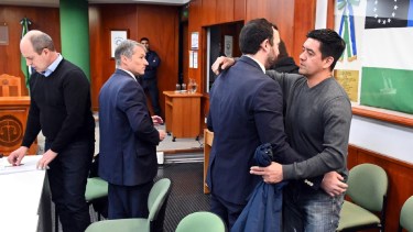 Dos de los condenados estuvieron presentes en la sala de audiencias. Foto: Marcelo Ochoa.