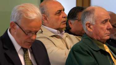 Raúl Guglielminetti estuvo en la sala del TOF a partir del 2012. Luego el tribunal permitió la presencia virtual de los acusados (archivo RN)